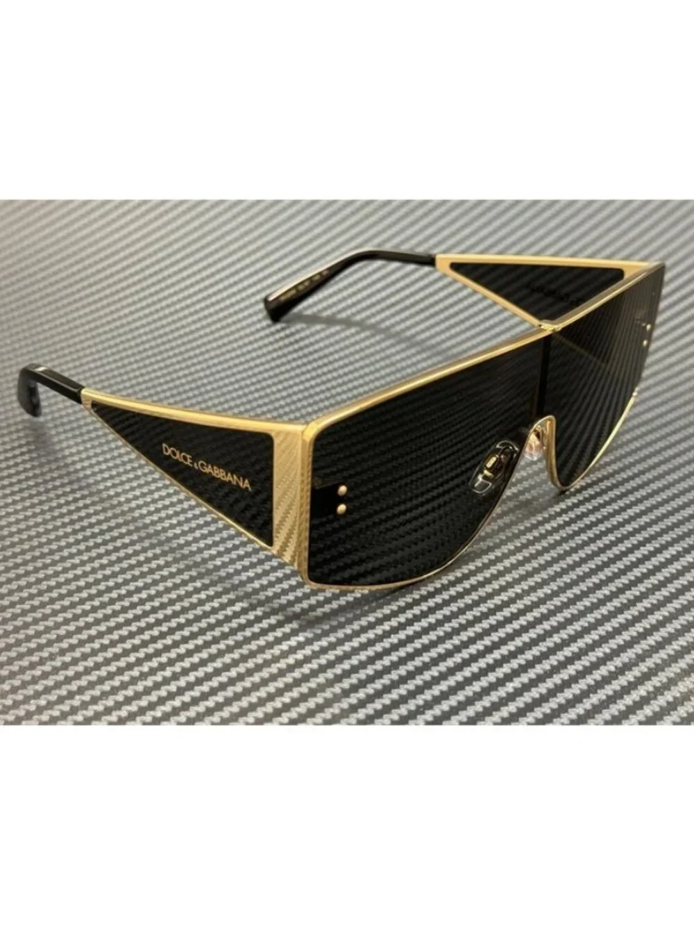 New Dolce & Gabbana Men Gold Grey Sunglasses 70-21-145